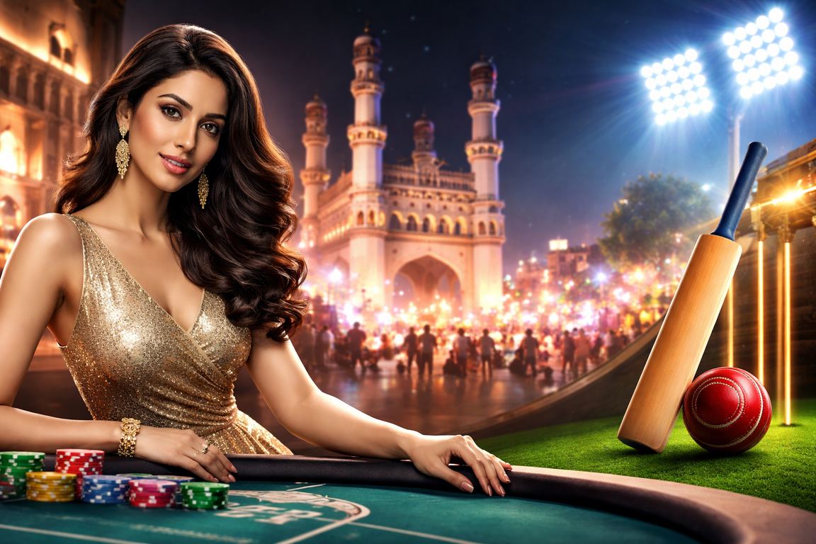 Players enjoying Teen Patti card game in Hyderabad nightlife